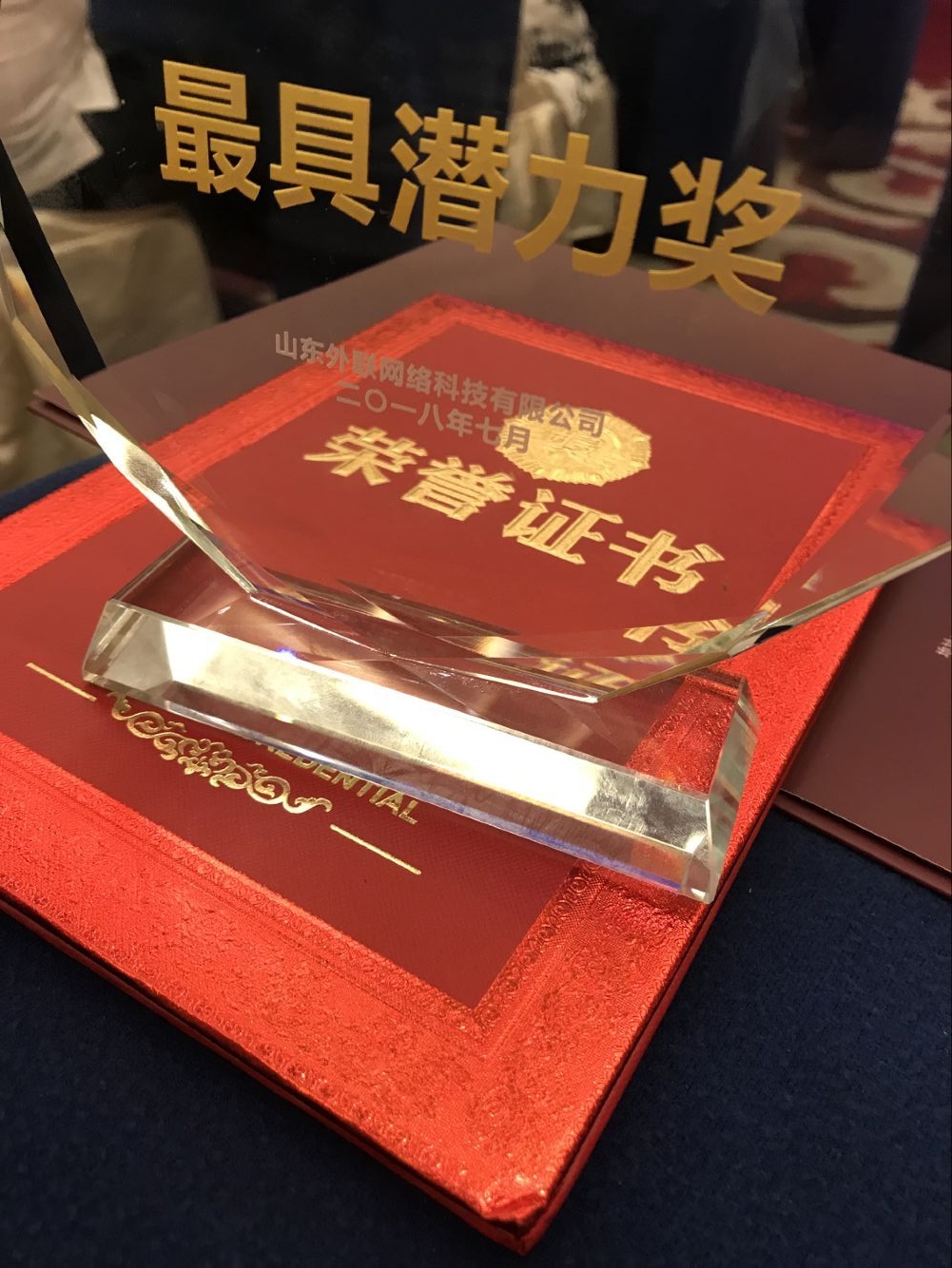 山(shān)東外聯網絡科(kē)技(jì )有(yǒu)限公(gōng)司榮獲外貿牛最具(jù)潛力獎